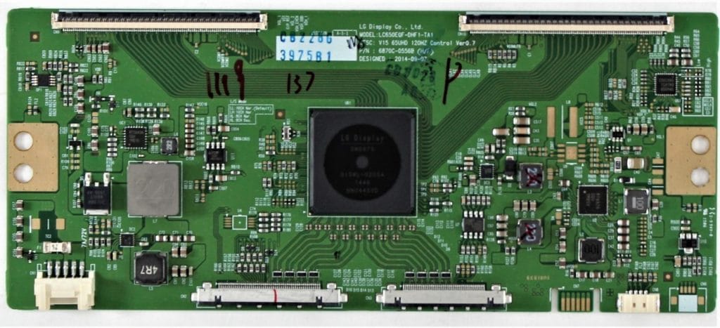 LG T-CON Board Testing Points & Voltages Details