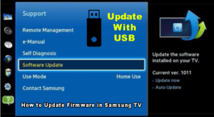 How to Update Firmware in Samsung TV