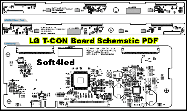 LG LCD/LED TV T-CON Board Schematic Diagram PDF Download