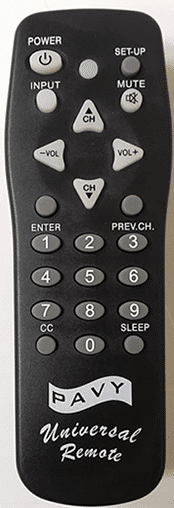 Pavy Universal Remote Codes