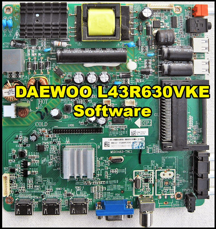 DAEWOO L43R630VKE Software Free Download