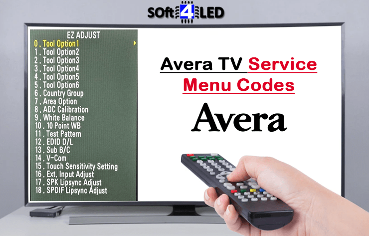 Avera TV Service Menu Codes & Instructions