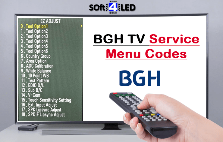 BGH TV Service Menu Codes & Instructions