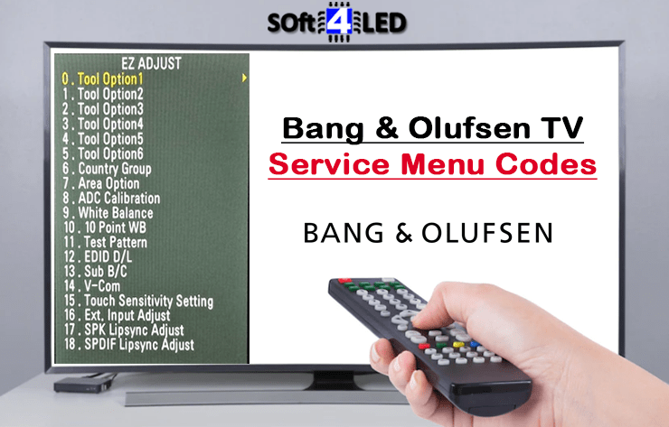 Bang & Olufsen TV Service Menu Codes & Instructions