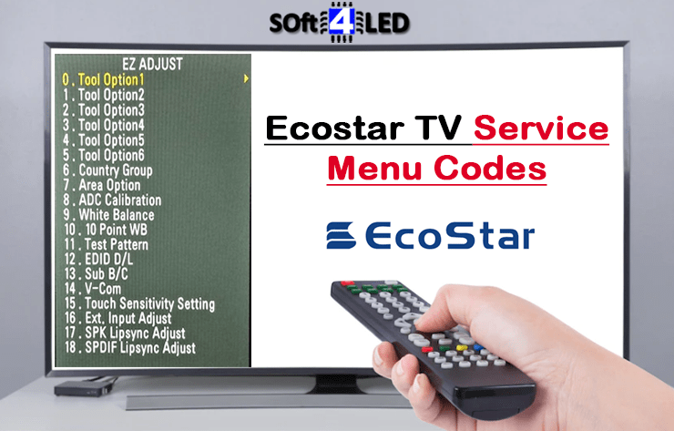 Ecostar TV Service Menu Codes