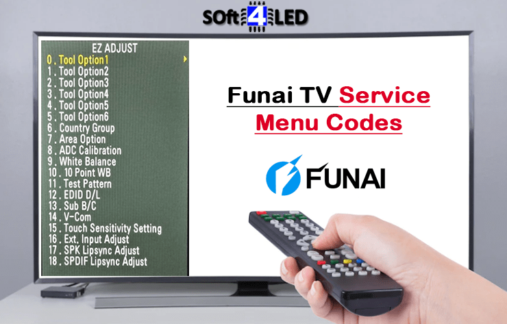 Funai TV Service Menu Codes & Instructions