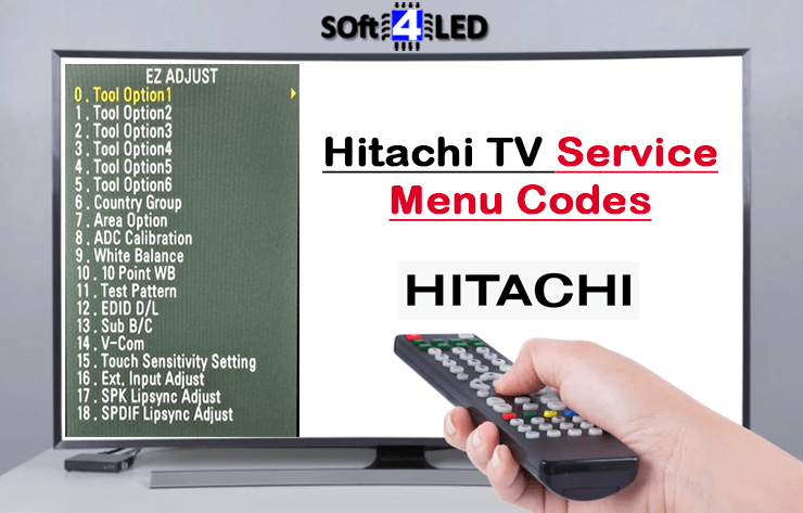 Hitachi TV Service Menu Codes