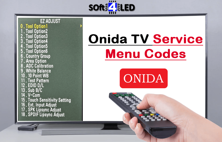 Onida TV Service Menu Codes & Instructions