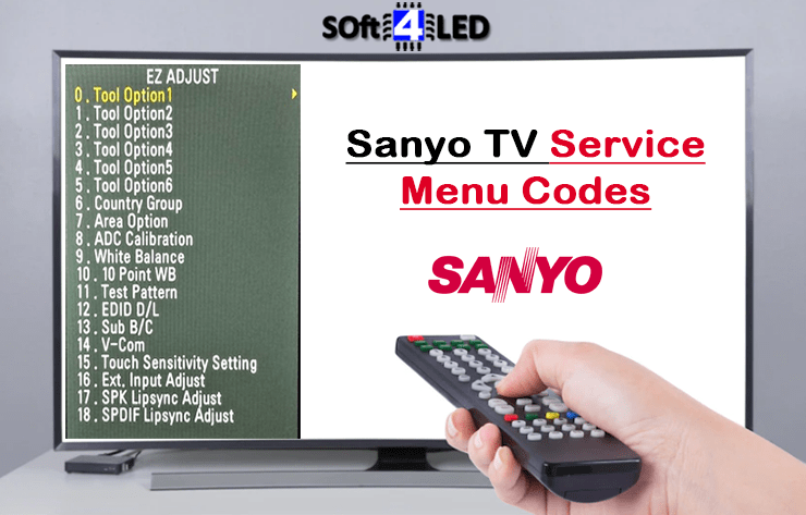 Sanyo TV Service Menu Codes & Instructions