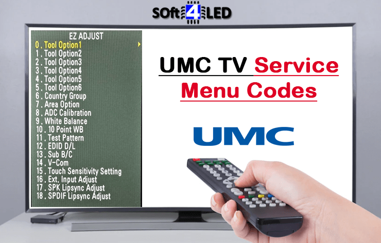 UMC TV Service Menu Codes