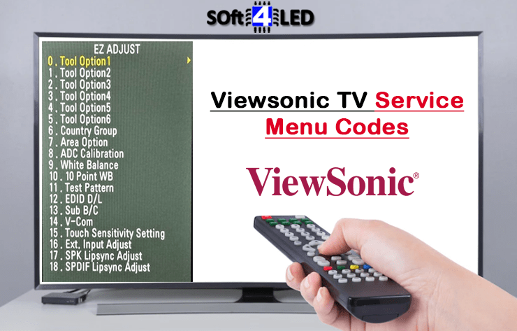 Viewsonic TV Service Menu Codes