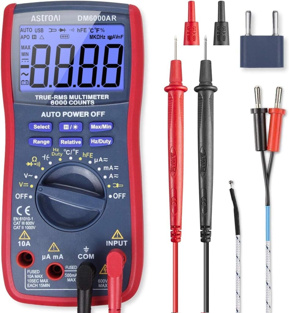 AstroAI Multimeter 6000 Counts