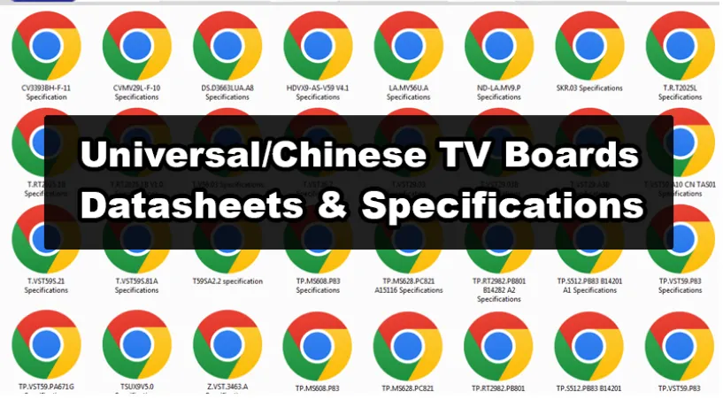 All Universal/Chinese TV Motherboards Datasheets & Specifications