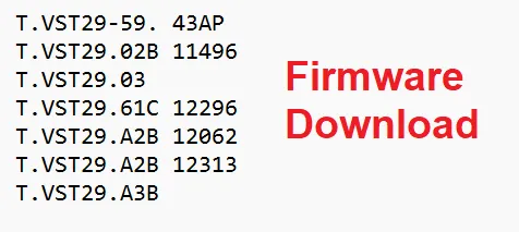 T.VST29 Motherboard Series Firmware Software