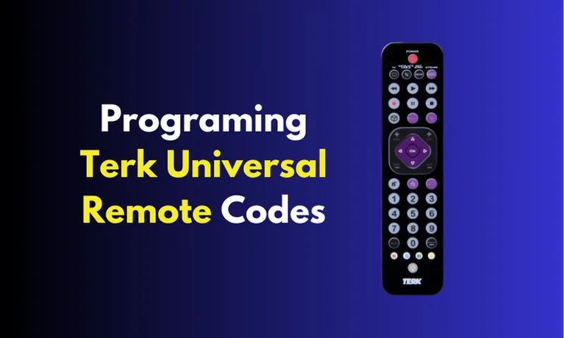 Terk Universal Remote Codes