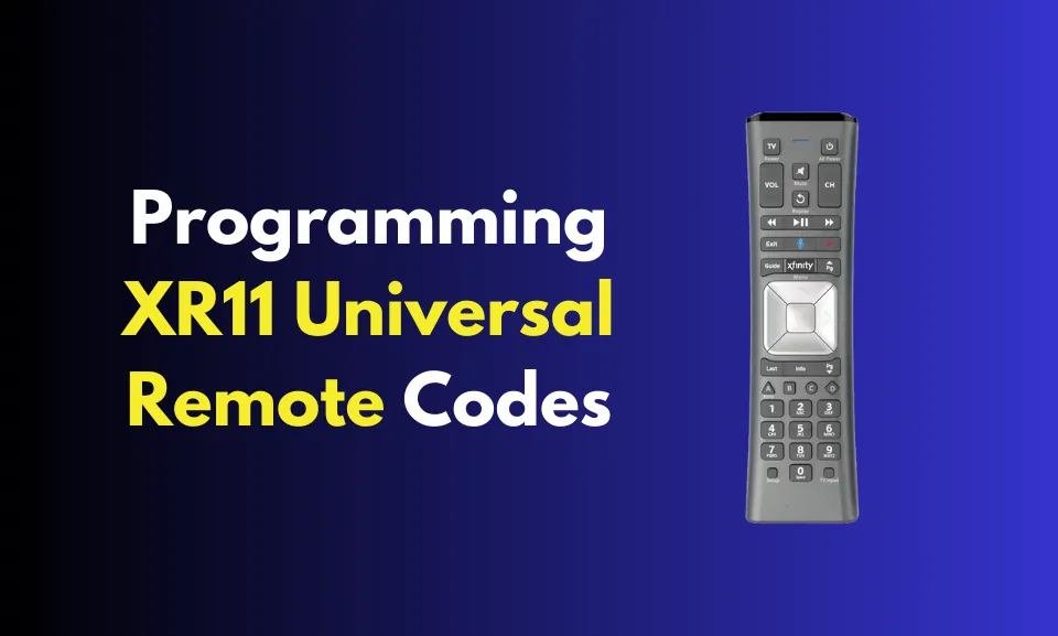 Programming XR11 Universal Remote Codes