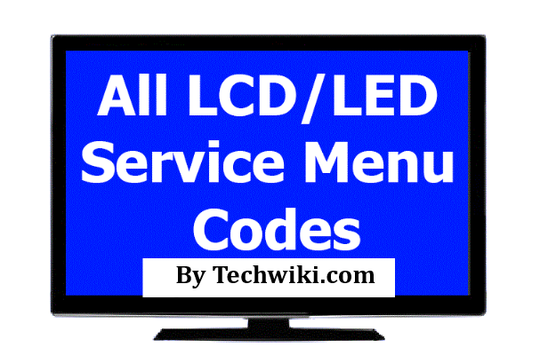 TV Service Menu Codes