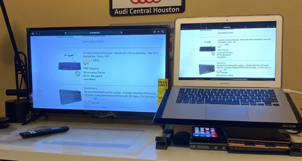 Insignia Fire TV as extended monitor with laptop